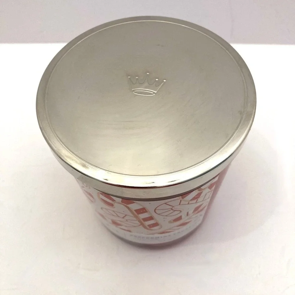 Hallmark Peppermint Frosting‎ Candle 16 Oz. 3 Wick Soy Wax New Christmas Holiday
